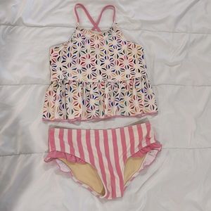 Pink Chicken tankini swim set